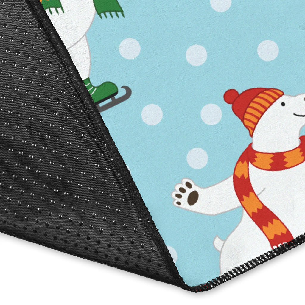 Polar Bear Pattern Print Design PB07 Area Rugs