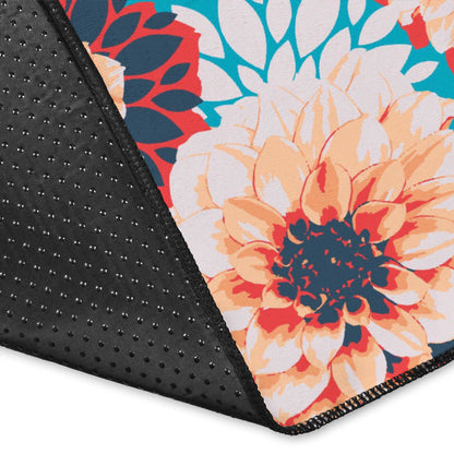 Dahlia Pattern Print Design DH05 Area Rugs