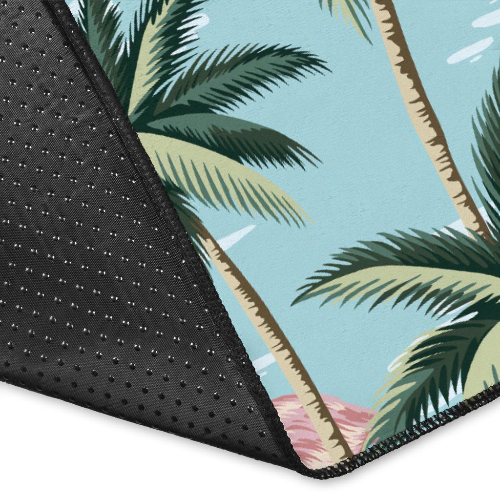 Palm Tree Pattern Print Design PT05 Area Rugs