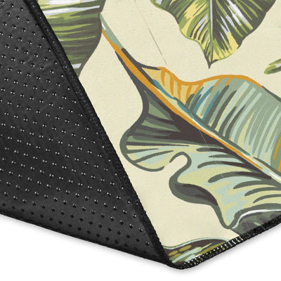 Banana Leaf Pattern Print Design BL08 Area Rugs