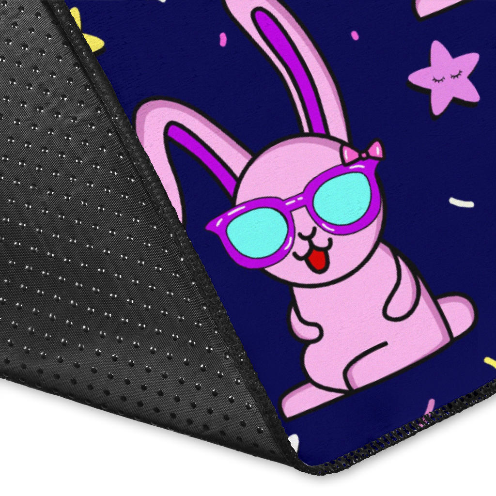 Rabbit Baby Pattern Print Design RB015 Area Rugs