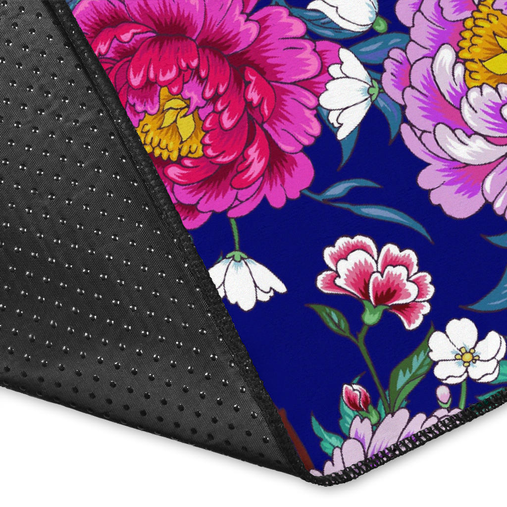 Dahlia Pattern Print Design DH013 Area Rugs