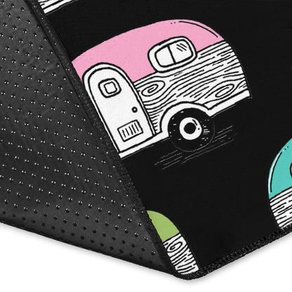 Camper Pattern Camping Themed No 2 Print Area Rugs