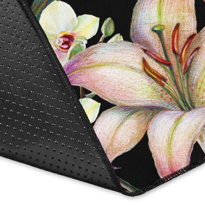Lily Pattern Print Design LY03 Area Rugs