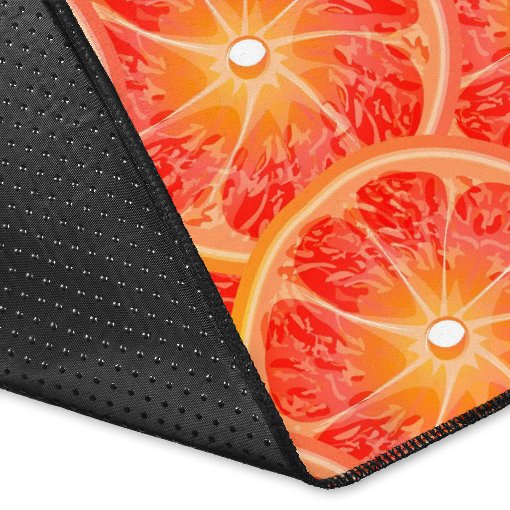 Grapefruit Pattern Print Design GF06 Area Rugs