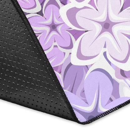 Lilac Pattern Print Design LI01 Area Rugs