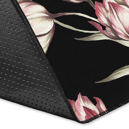 Tulip Pink Pattern Print Design TP02 Area Rugs
