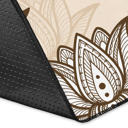 Lotus Boho Pattern Print Design LO05 Area Rugs