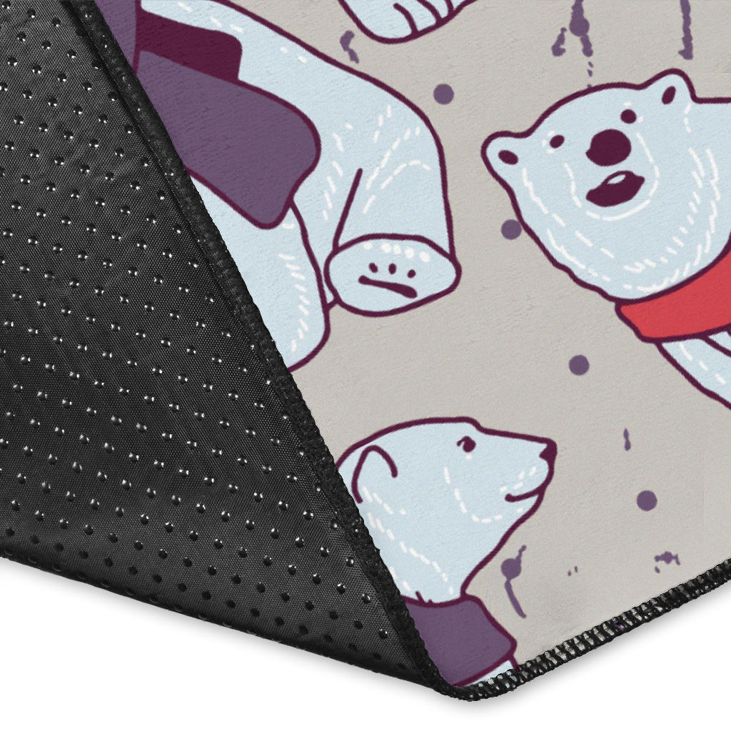 Polar Bear Pattern Print Design PB04 Area Rugs