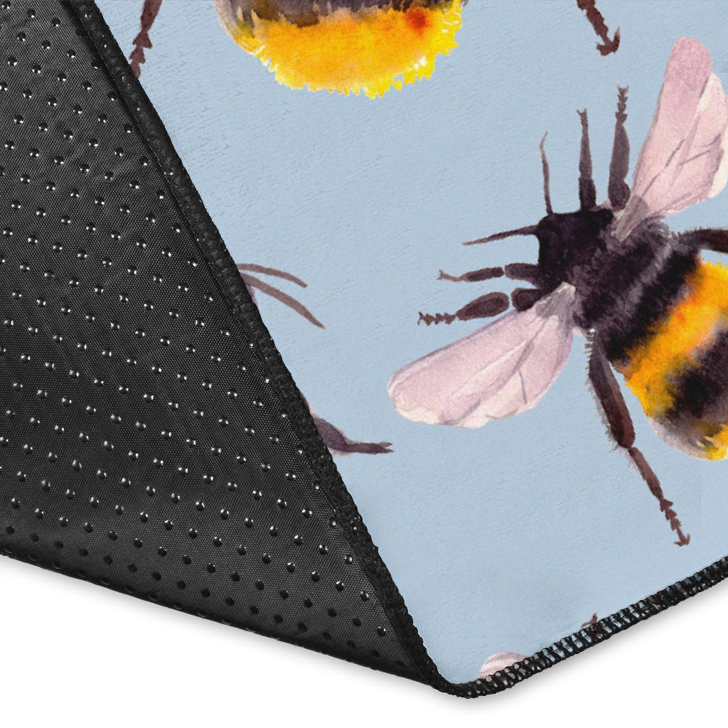 Bee Pattern Print Design BEE08 Area Rugs