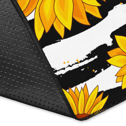 Sunflower Pattern Print Design SF010 Area Rugs