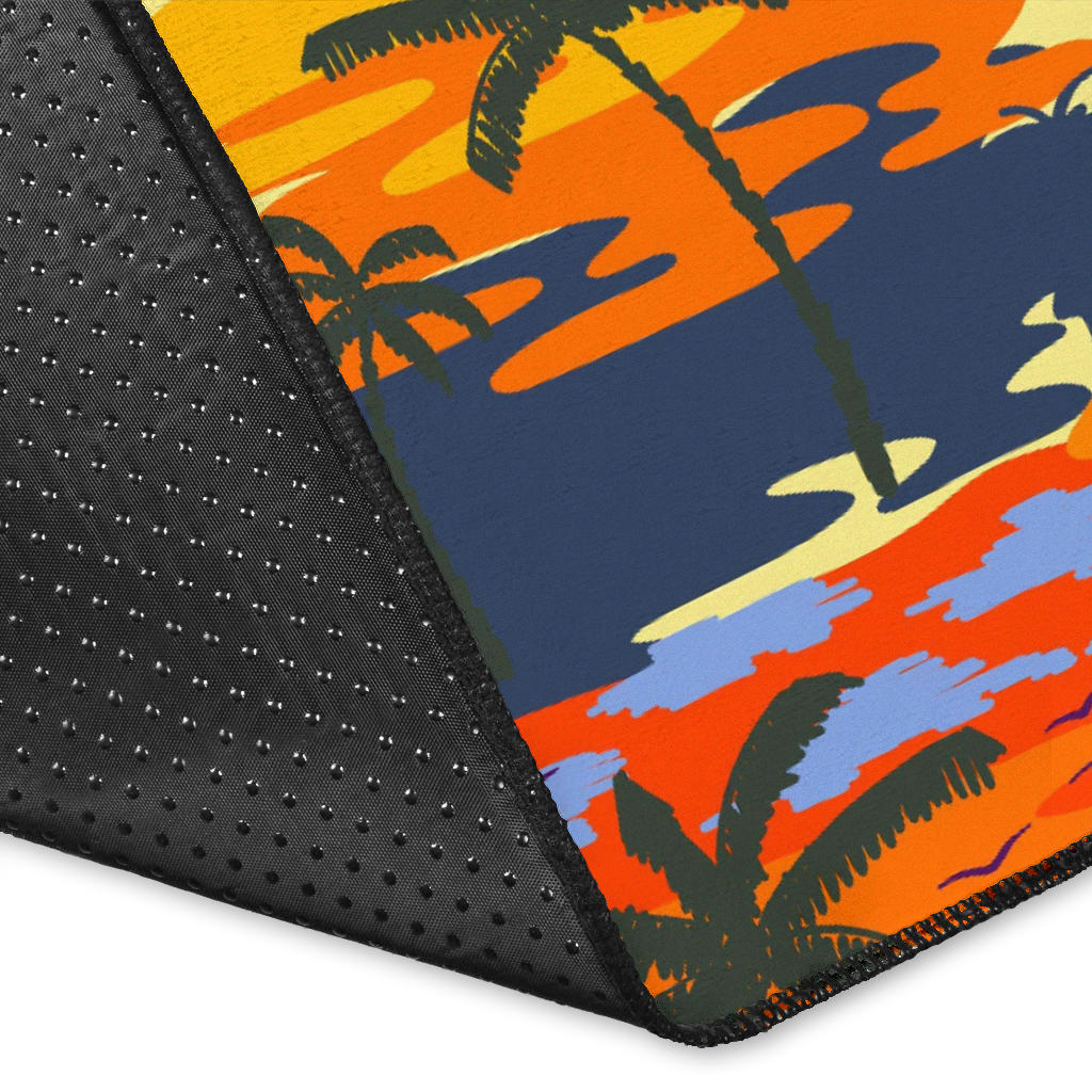 Palm Tree Pattern Print Design PT010 Area Rugs