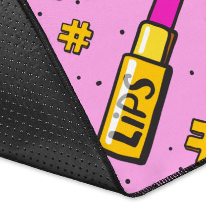 Lipstick Pattern Print Design LT03 Area Rugs