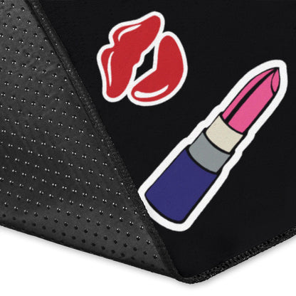 Lipstick Pattern Print Design LT01 Area Rugs