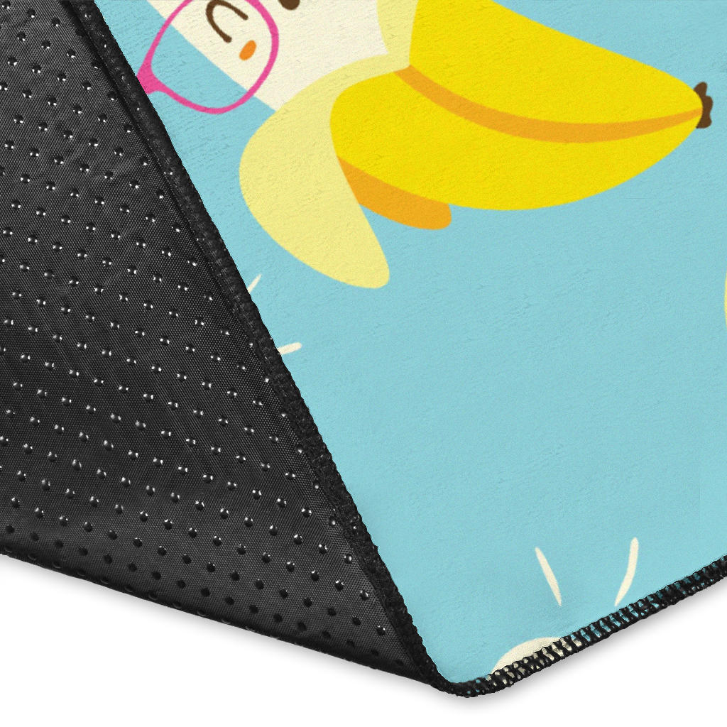 Banana Pattern Print Design BA07 Area Rugs