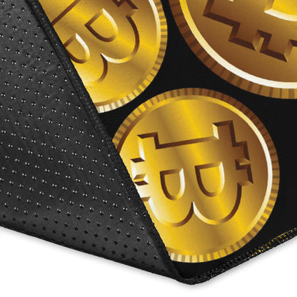 Bitcoin Pattern Print Design DO05 Area Rugs