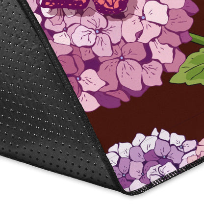 Hydrangea Pattern Print Design HD08 Area Rugs