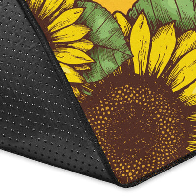 Sunflower Pattern Print Design SF04 Area Rugs