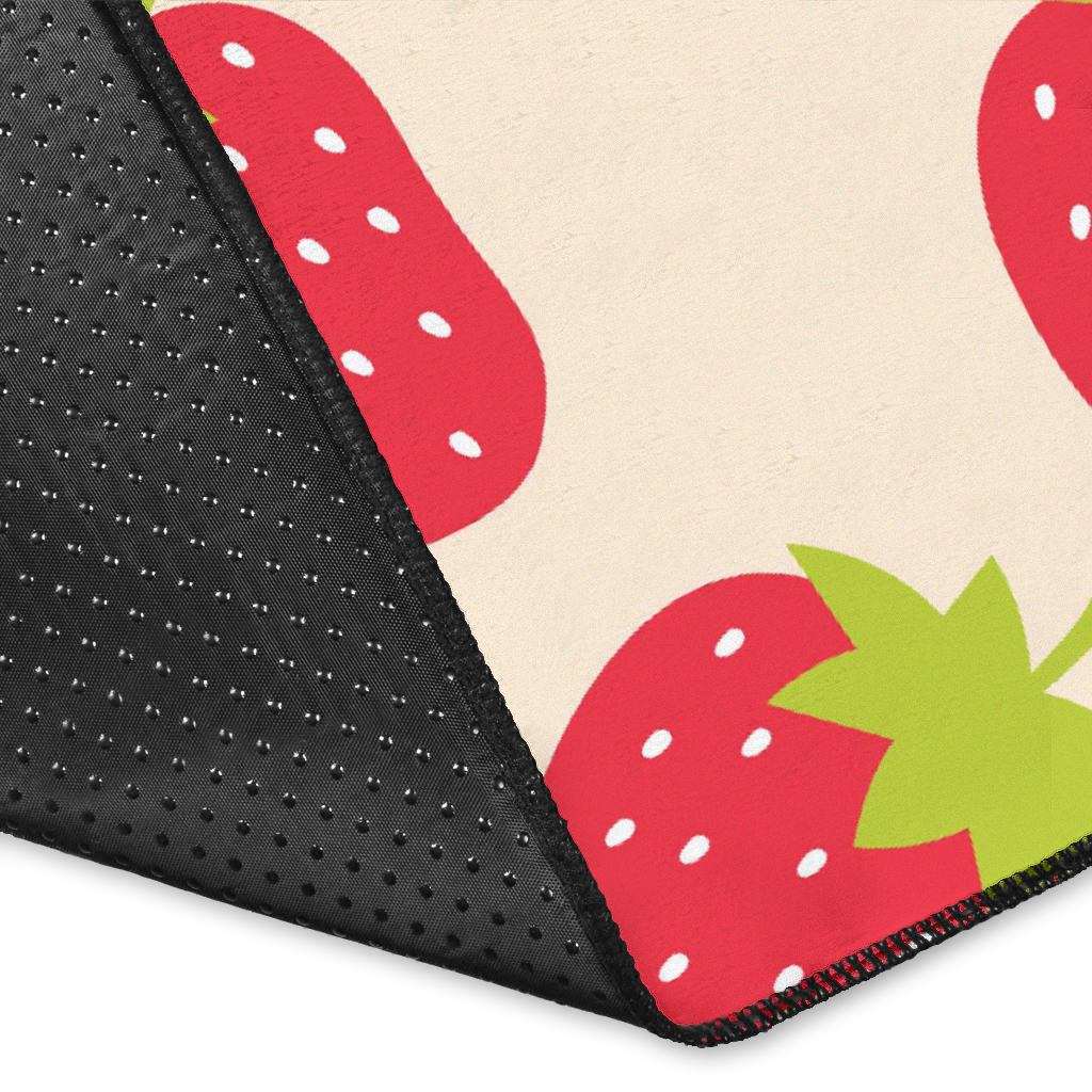Strawberry Pattern Print Design SB02 Area Rugs