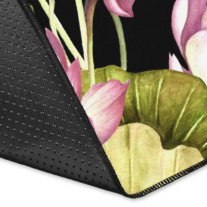 Water Lily Pattern Print Design WL06 Area Rugs
