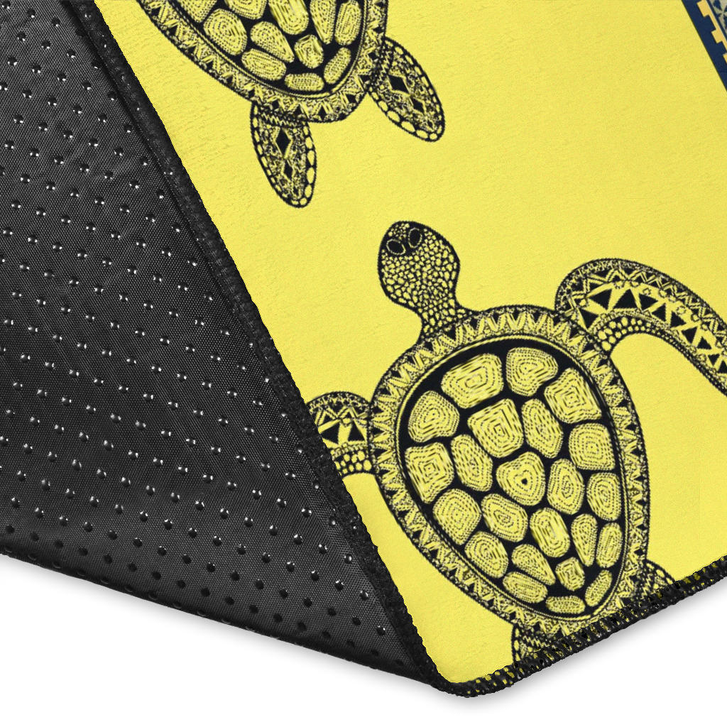 Polynesian Turtle Hawaiian Design Print Area Rugs