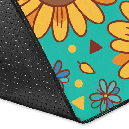 Sunflower Pattern Print Design SF013 Area Rugs