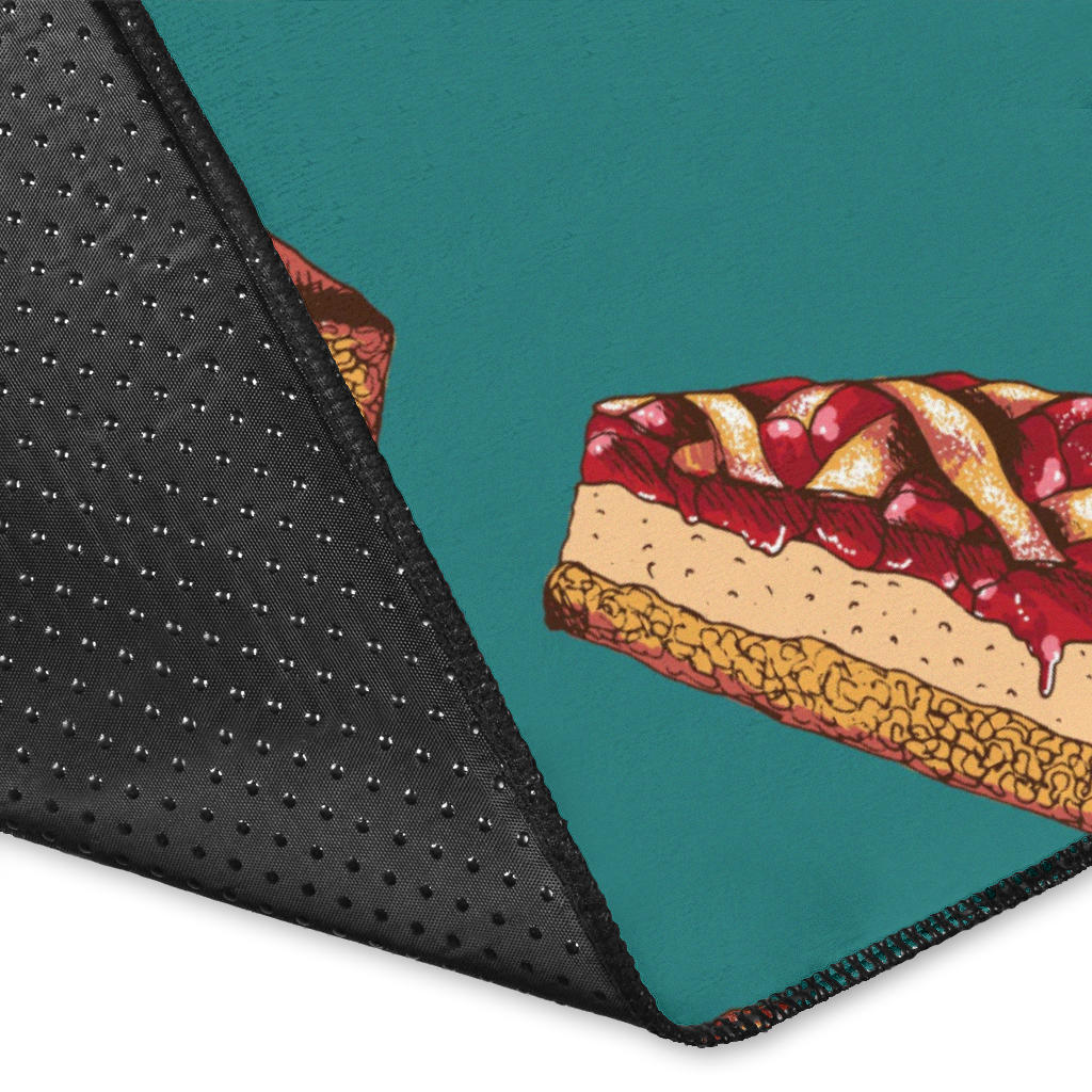 Cheesecake Cherry Pattern Print Design CK03 Area Rugs