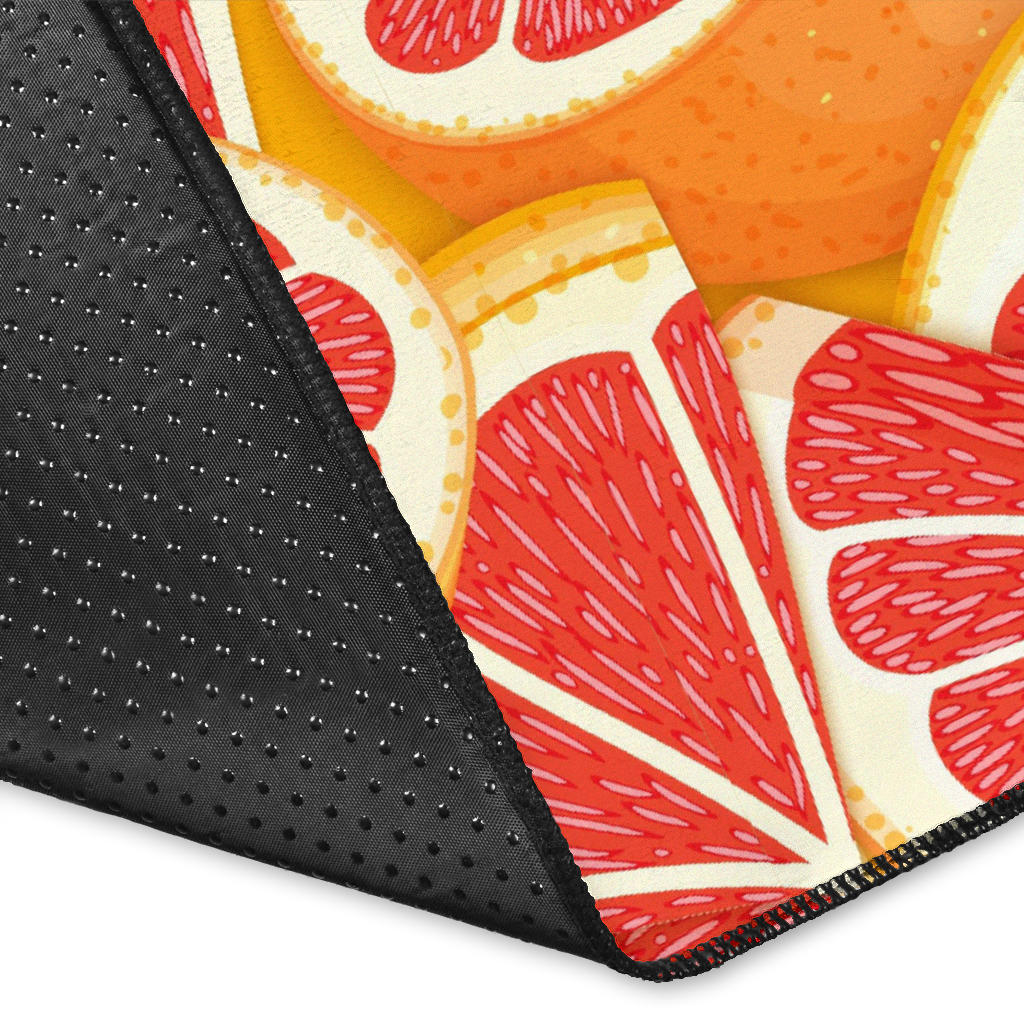 Grapefruit Pattern Print Design GF02 Area Rugs