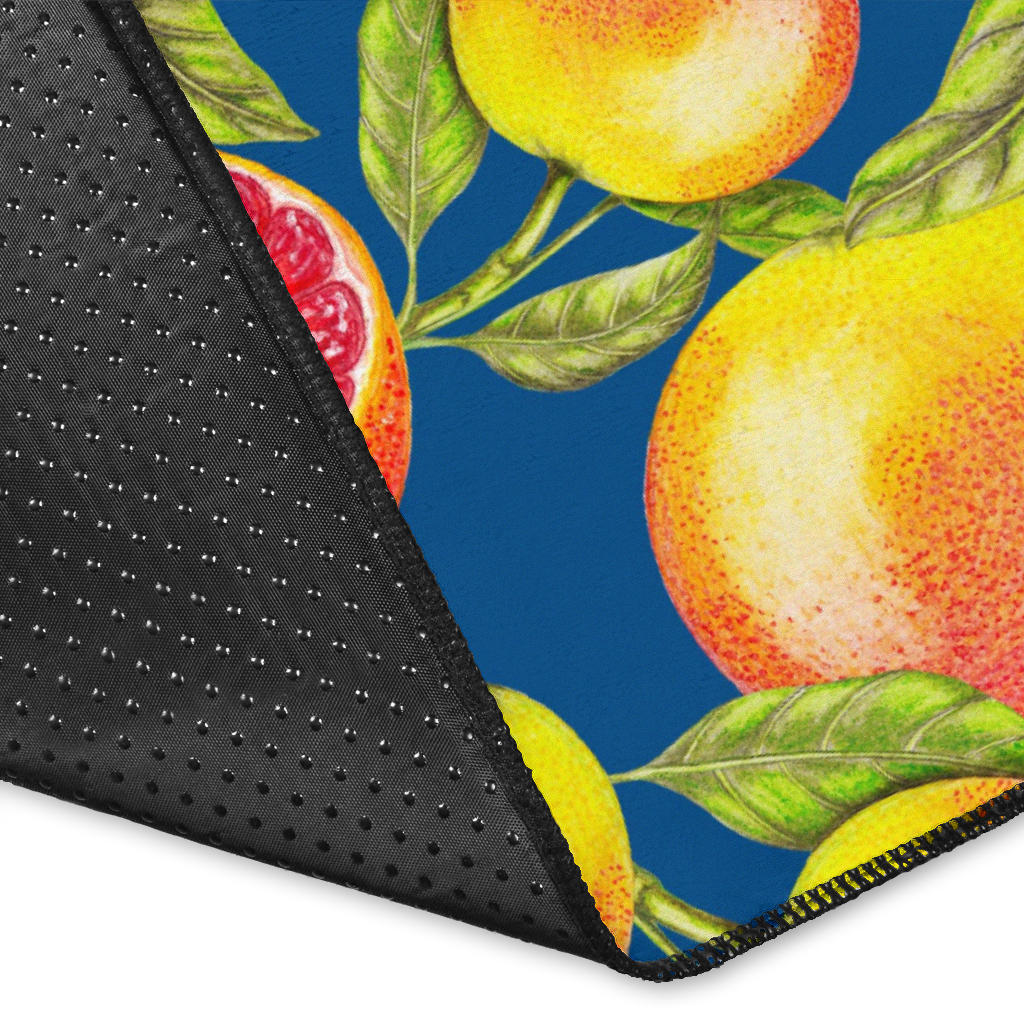Grapefruit Pattern Print Design GF04 Area Rugs