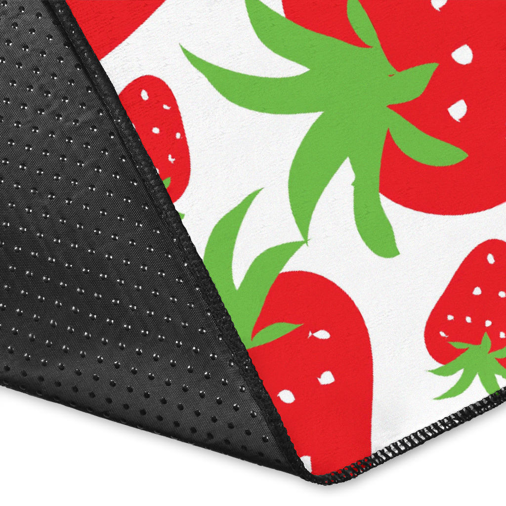 Strawberry Pattern Print Design SB01 Area Rugs