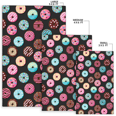 Donut Pattern Print Design DN02 Area Rugs