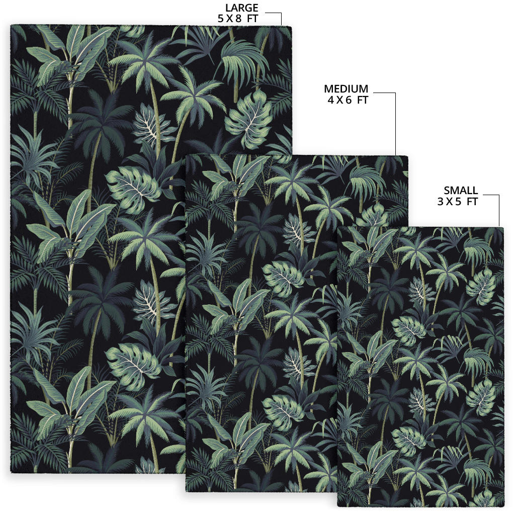 Rainforest Pattern Print Design RF02 Area Rugs