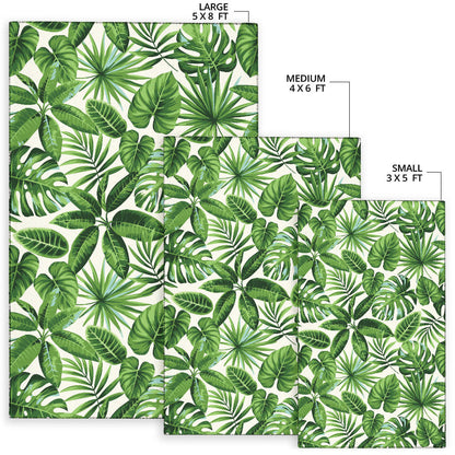 Tropical Flower Pattern Print Design TF013 Area Rugs