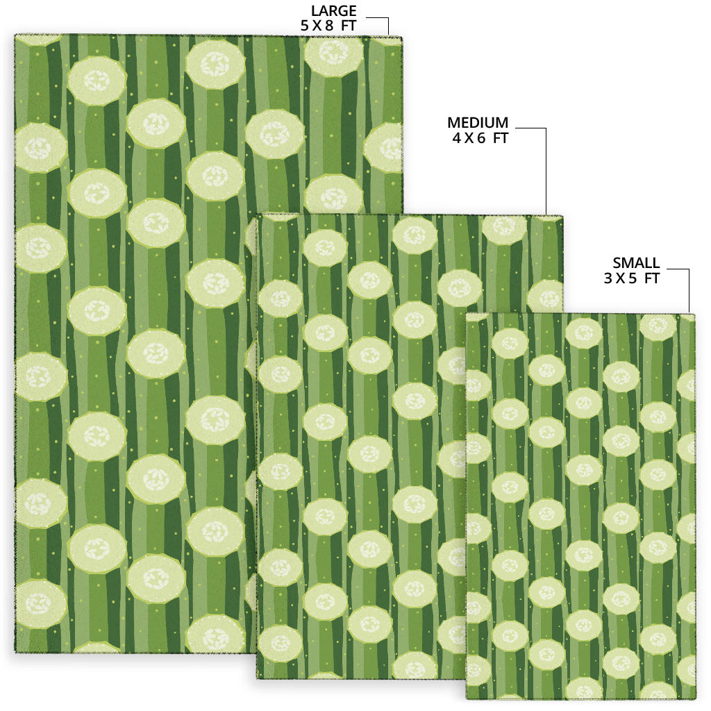 Cucumber Pattern Print Design CC03 Area Rugs