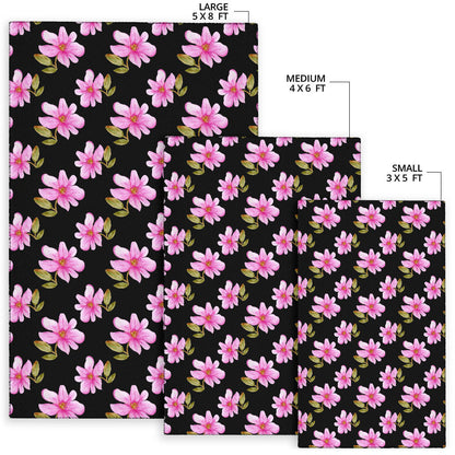 Magnolia Pattern Print Design MAG06 Area Rugs