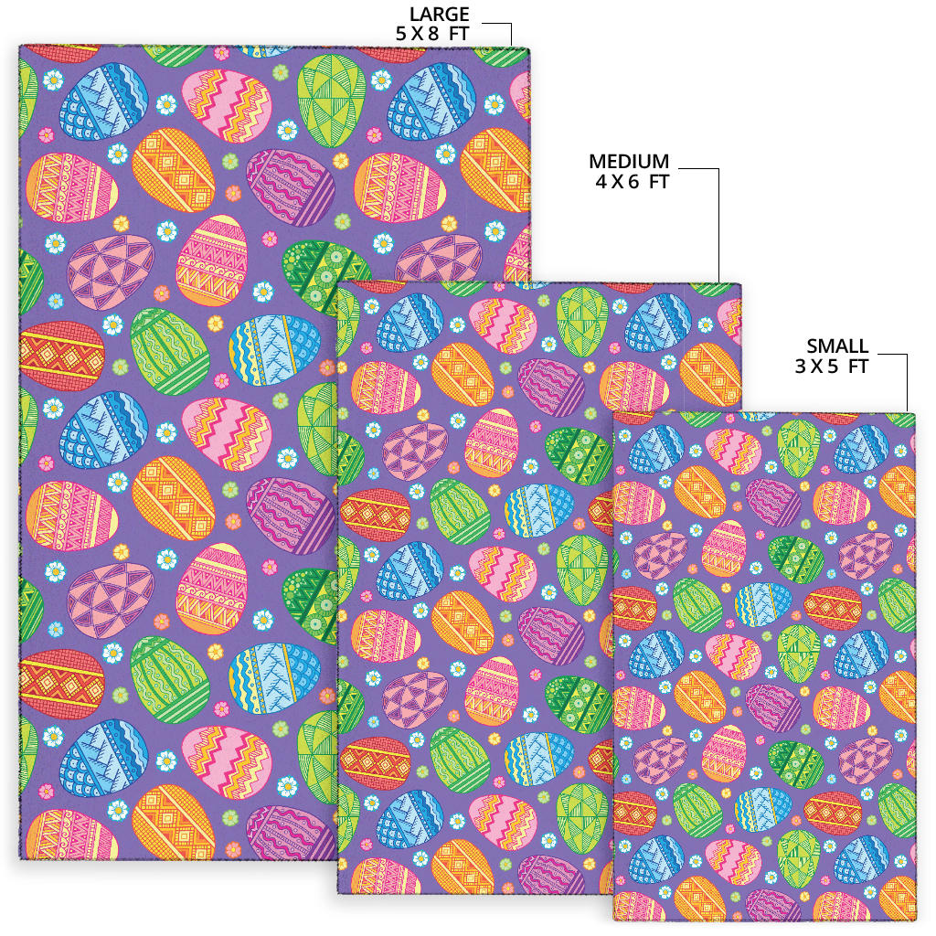 Easter Eggs Pattern Print Design RB010 Area Rugs