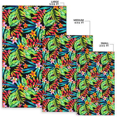 Heliconia Pattern Print Design HL09 Area Rugs