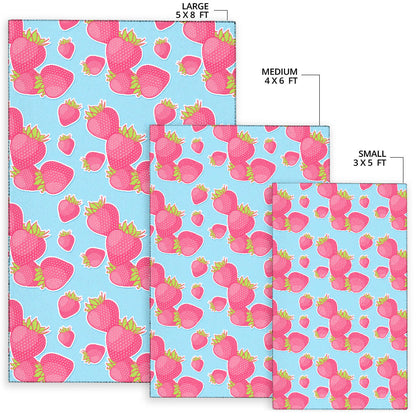 Strawberry Pattern Print Design SB04 Area Rugs