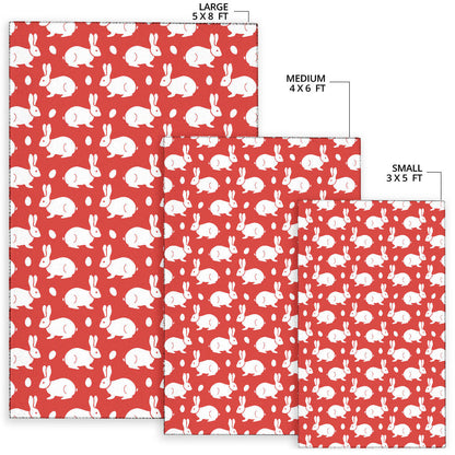 Rabbit Pattern Print Design RB017 Area Rugs
