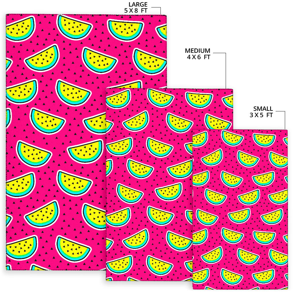 Watermelon Pattern Print Design WM04 Area Rugs