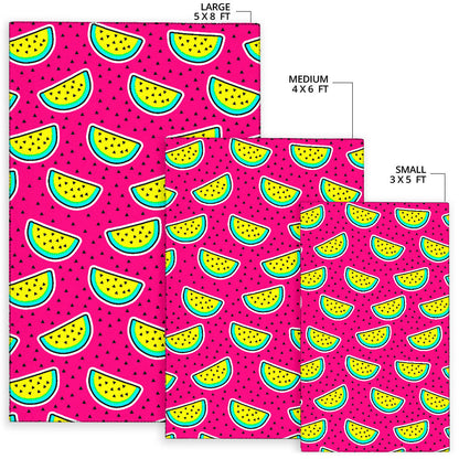 Watermelon Pattern Print Design WM04 Area Rugs