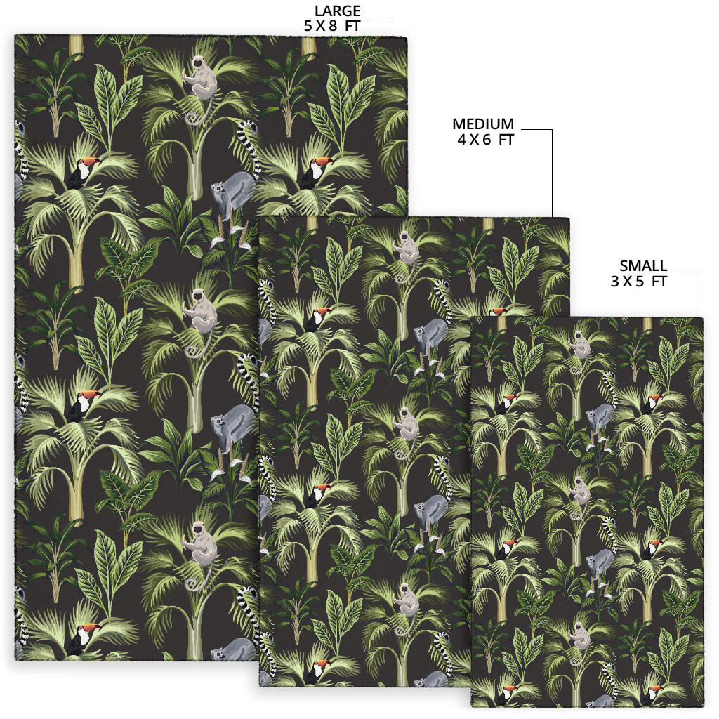 Rainforest Pattern Print Design RF05 Area Rugs