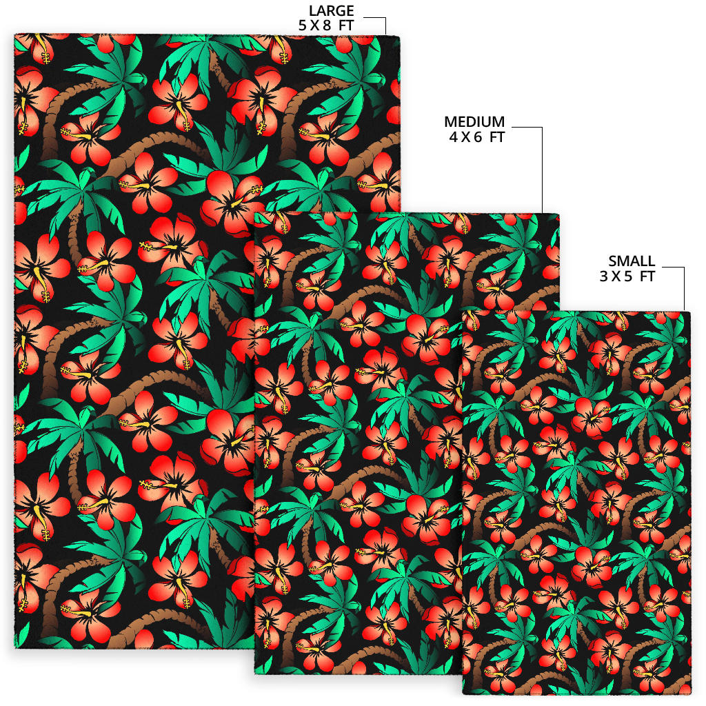 Hawaiian Themed Pattern Print Design H022 Area Rugs