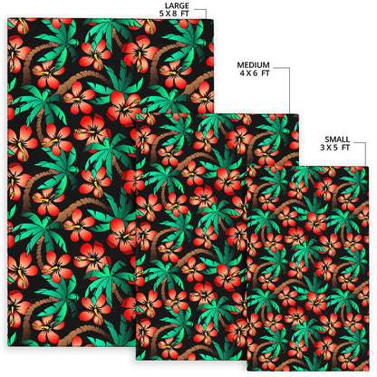 Hawaiian Themed Pattern Print Design H022 Area Rugs