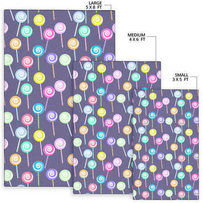 Lollipop Pattern Print Design LL03 Area Rugs