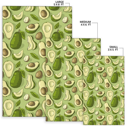 Avocado Pattern Print Design AC03 Area Rugs