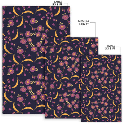 Anemone Pattern Print Design AM012 Area Rugs