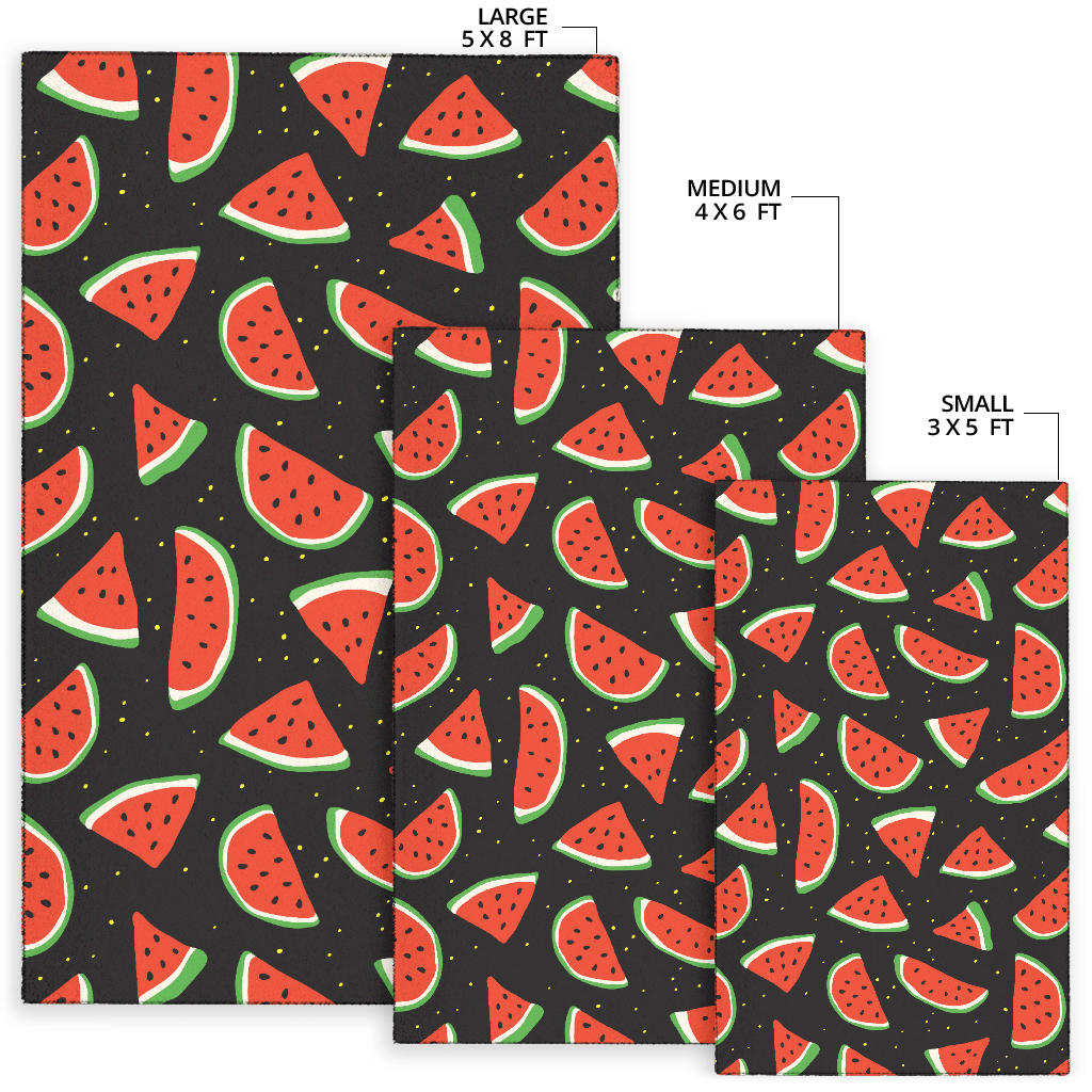 Watermelon Pattern Print Design WM09 Area Rugs