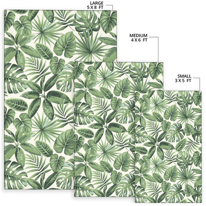 Palm Leaves Pattern Print Design PL014 Area Rugs
