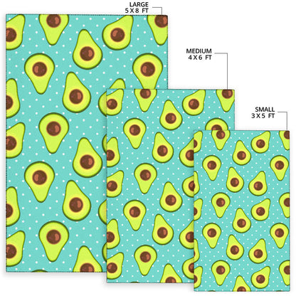 Avocado Pattern Print Design AC012 Area Rugs